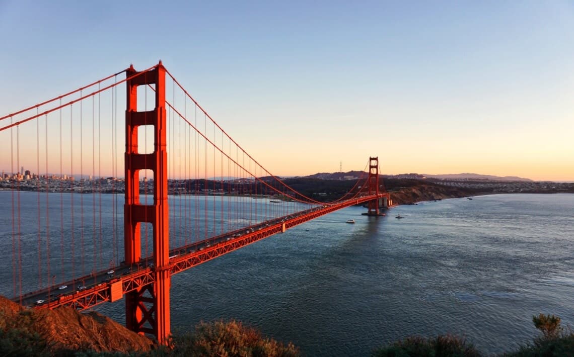 San Francisco Airport to Golden Gate Bridge