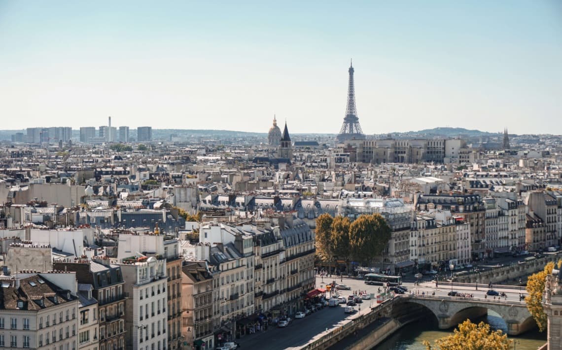 Paris Charles de Gaulle Flughafen zum Stadtzentrum